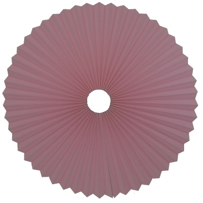 Rosette plisse til loft gl. rosa Ø50 med ledning